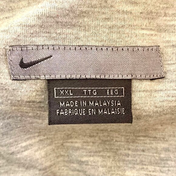 Vintage 90’s Nike Full Zip Windbreaker Jacket Men's 2XL Black White Y2K Swoosh - Picture 11 of 14